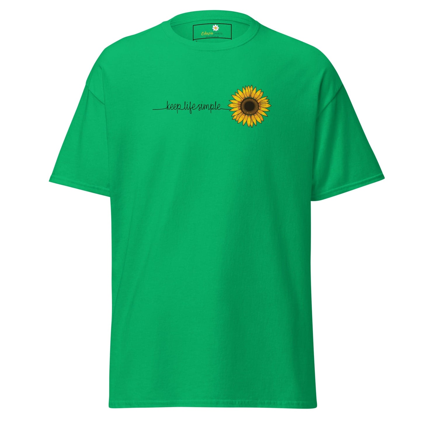 Unisex classic t-shirt - NATURE LIFE SIMPLE FLOWER - REGULAR - Irish Green / S