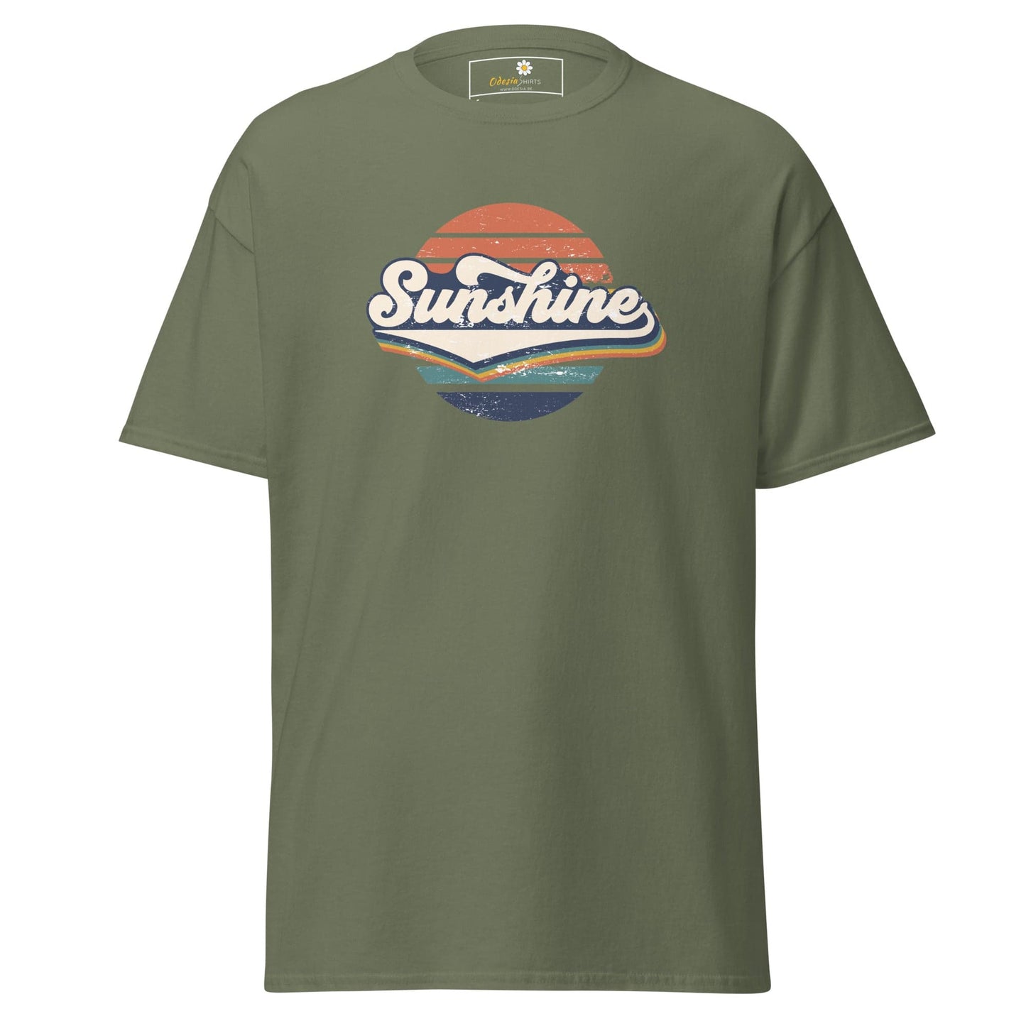 Unisex classic t-shirt - SUMMER SUNSHINE - REGULAR - Military Green / S