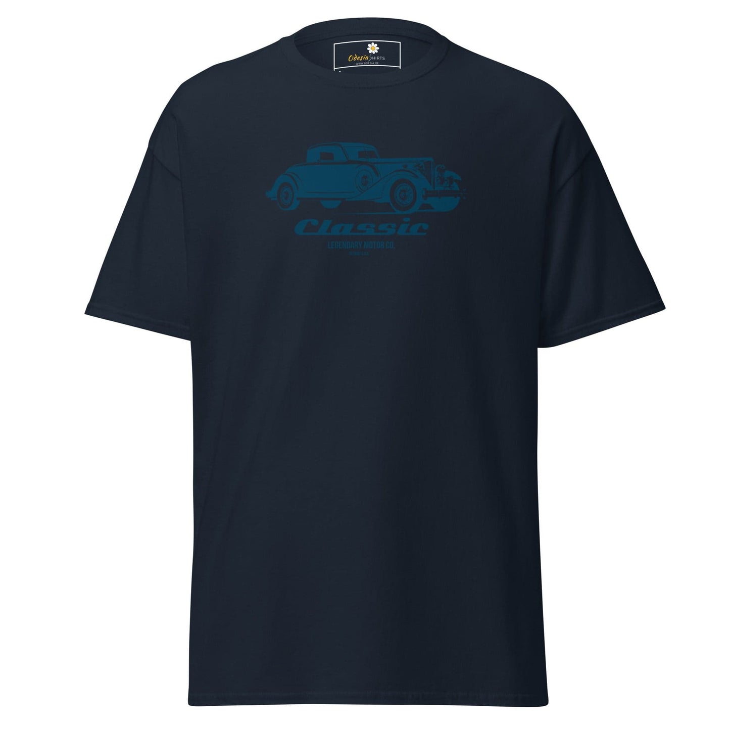Navy blue T-shirt from T-SHIRT DESIGN TEE for Men and Women in sizes S to XL