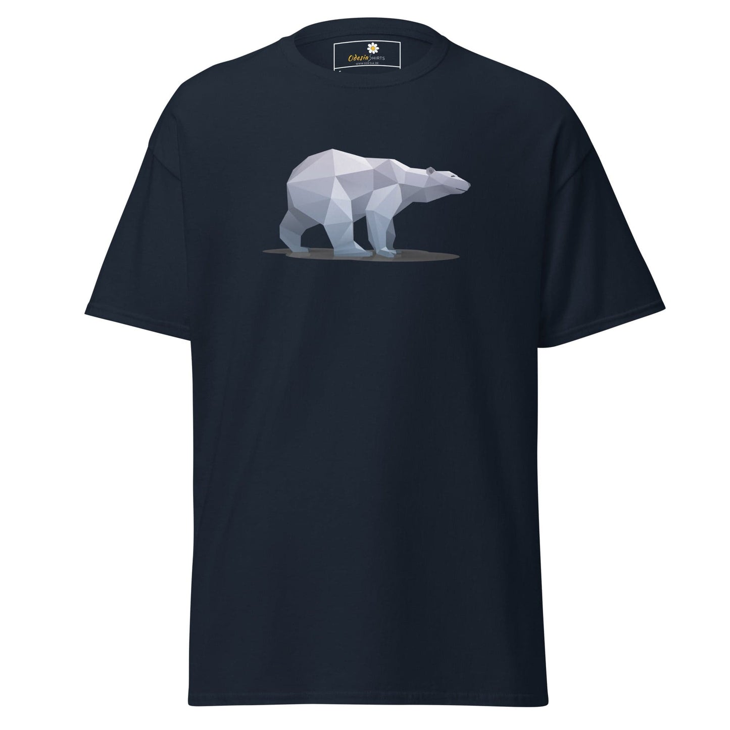 Unisex classic t-shirt - WILD LIFE ICE BEAR - REGULAR - Navy / S