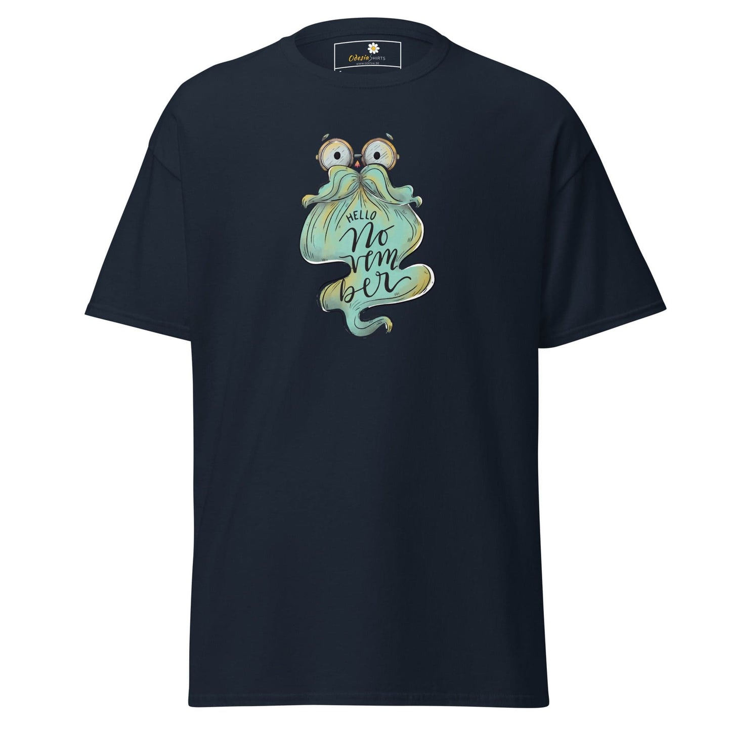 Unisex classic t-shirt - FUN HELLO NOVEMBER - REGULAR - Navy / S