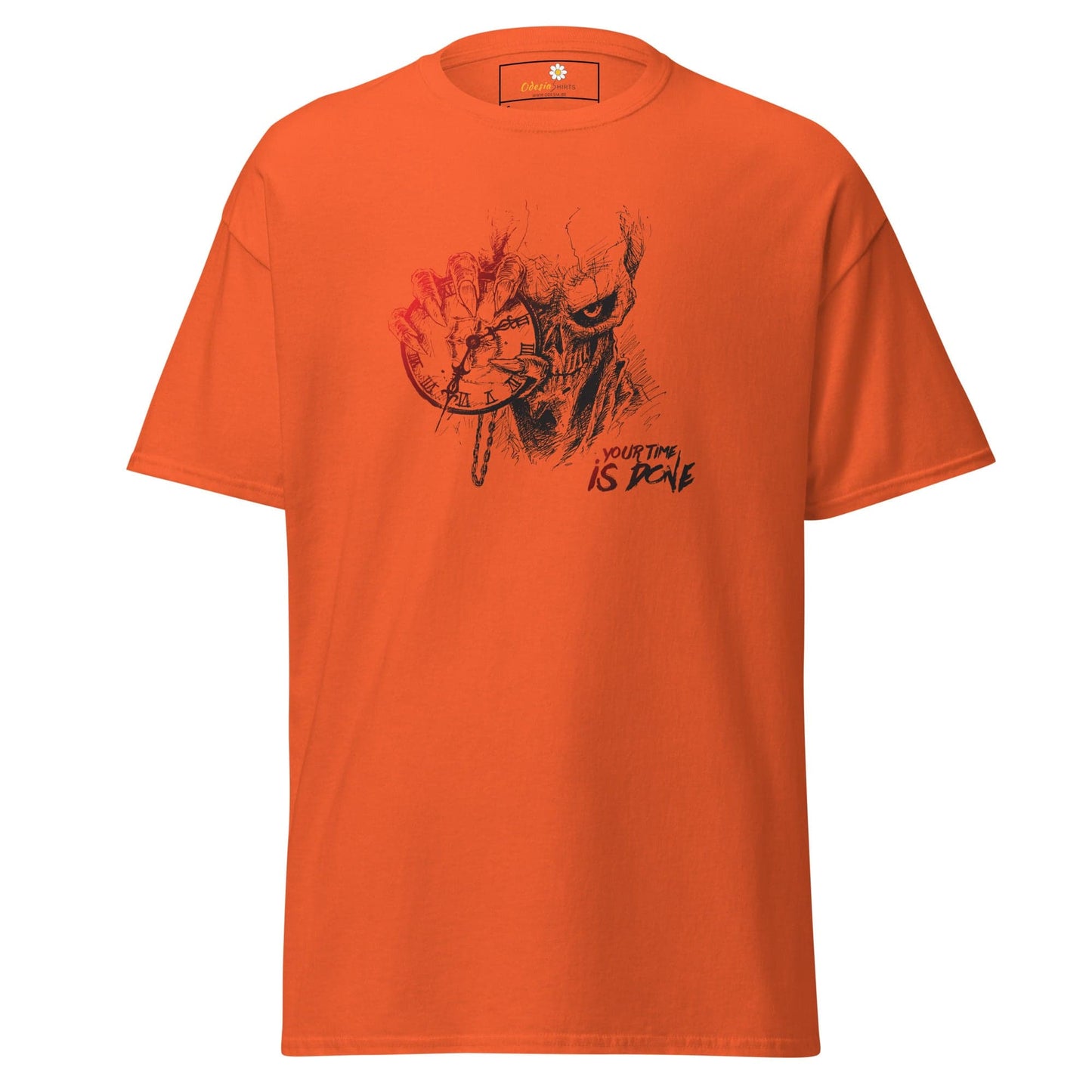 Unisex classic t-shirt - FANTASY TIME IS DUE - REGULAR - Orange / S