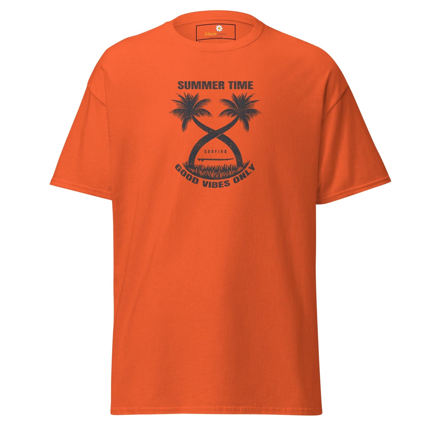 Unisex classic t-shirt - SUMMER PARADISE TREES - REGULAR - Orange / S