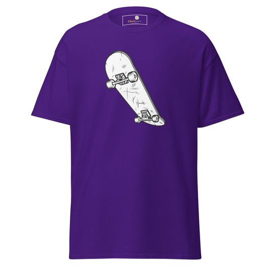 Unisex classic t-shirt - SPORT SKATEBOARD YEAH - REGULAR - Purple / S