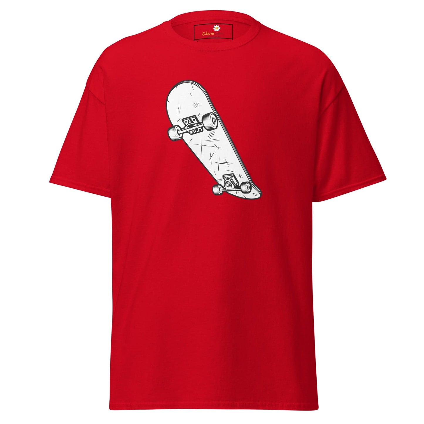 Unisex classic t-shirt - SPORT SKATEBOARD YEAH - REGULAR - Red / S