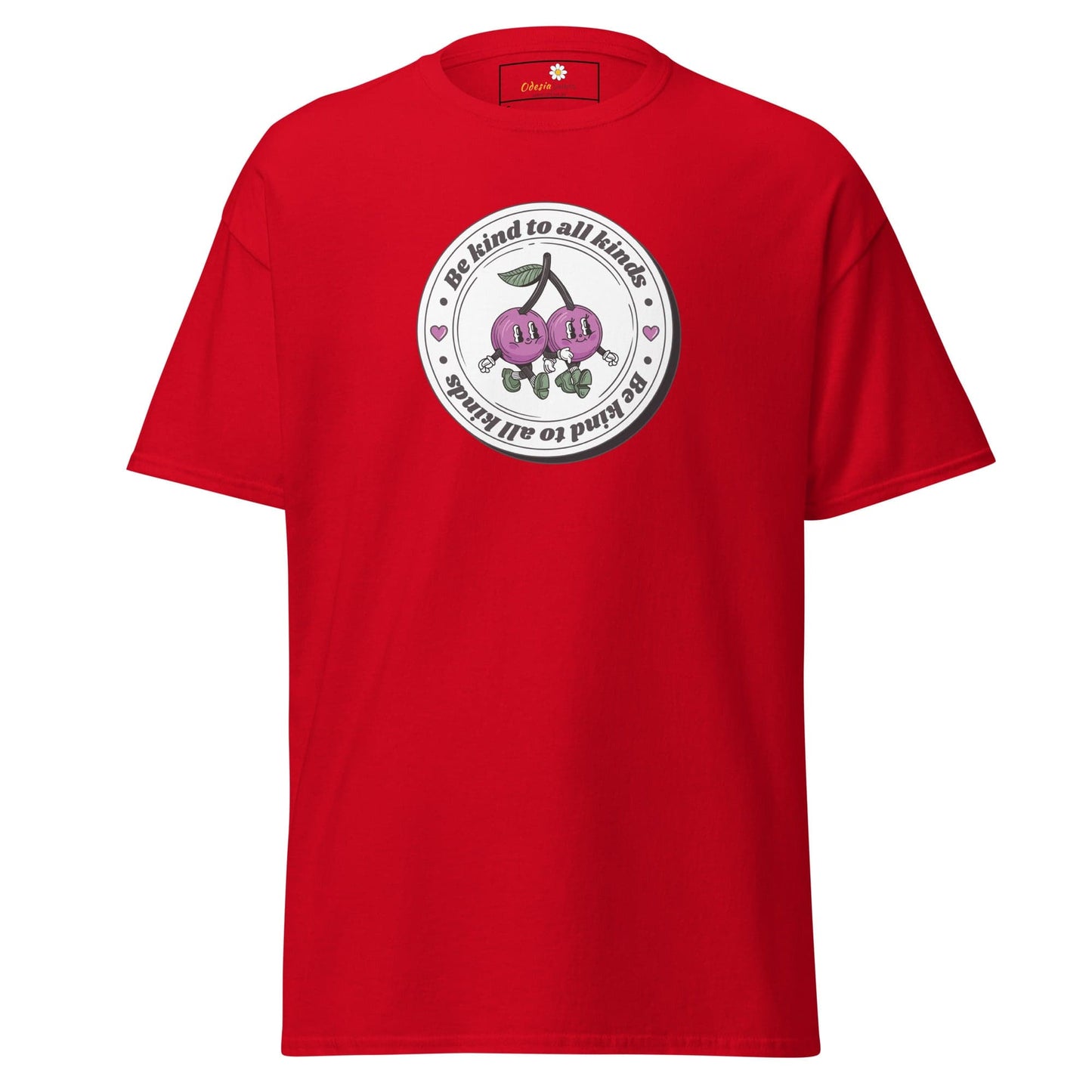Unisex classic t-shirt - VEGAN POSITIVE BE KIND TO ALL - REGULAR - Red / S