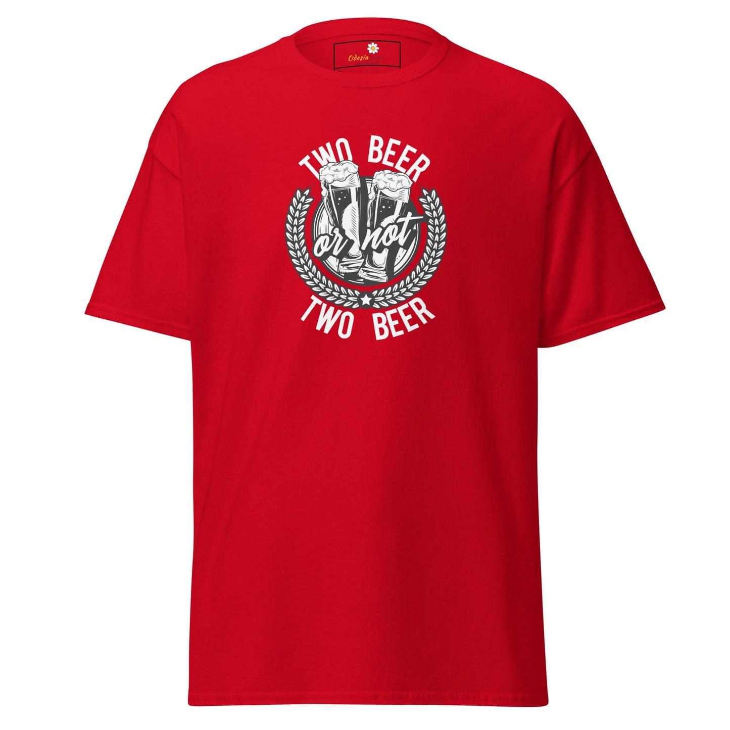 Unisex classic t-shirt - FUN TWO BEER OR NOT - REGULAR - Red / S