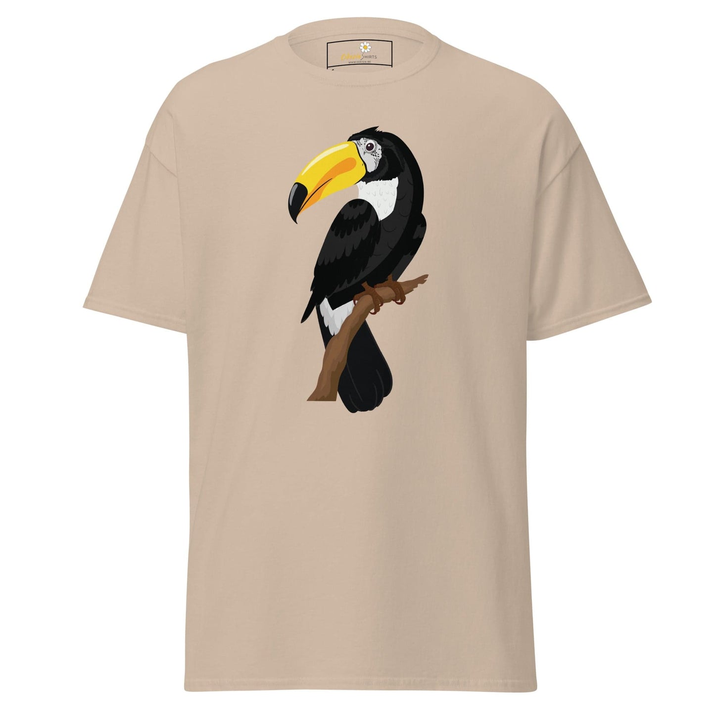 Unisex classic t-shirt - WILD LIFE TOUCAN BIRD - REGULAR - Sand / S