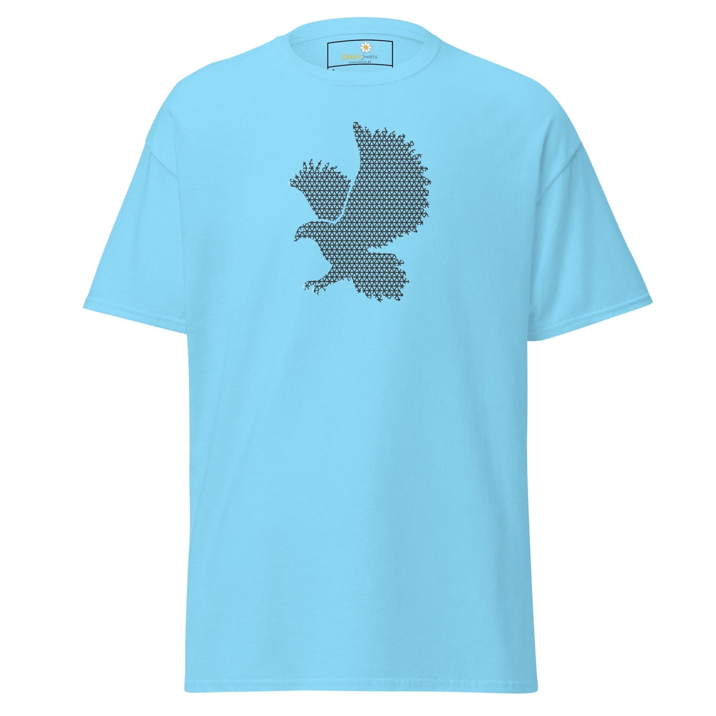 Unisex classic t-shirt - ABSTRACT BIRD - REGULAR - Sky / S