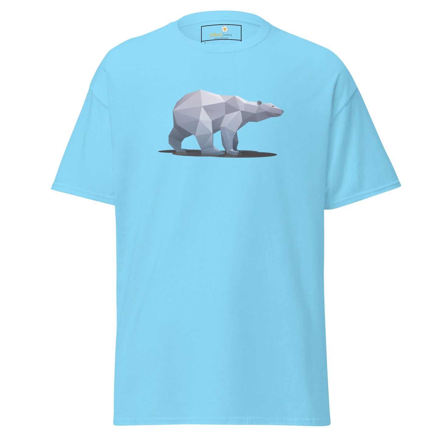 Unisex classic t-shirt - WILD LIFE ICE BEAR - REGULAR - Sky / S