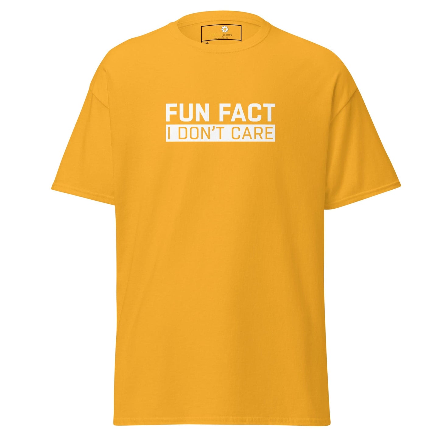Yellow t-shirt.