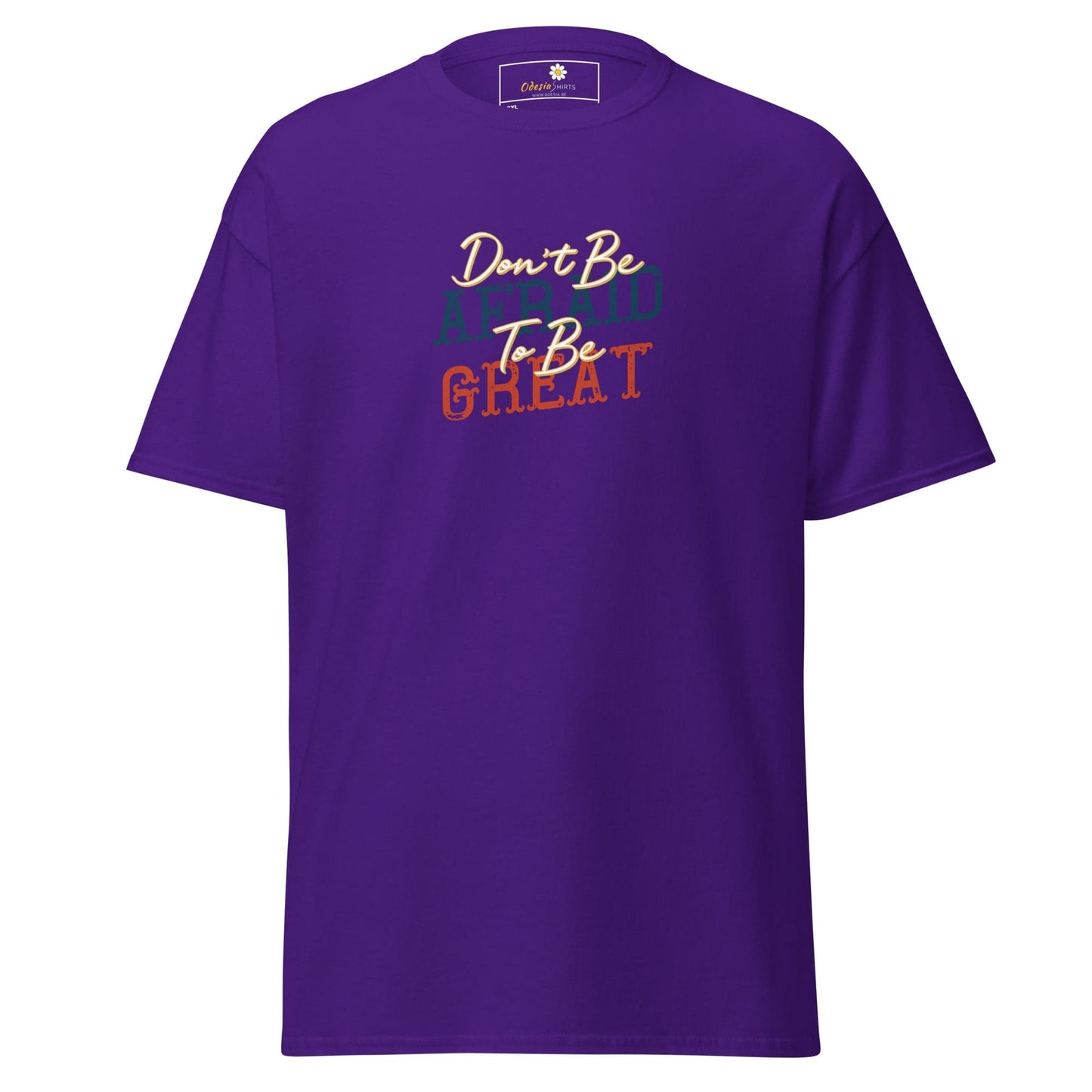 Purple T-Shirt with Inspirational Text from T-SHIRT DESIGN TEE for Men and Women 2XL-5XL