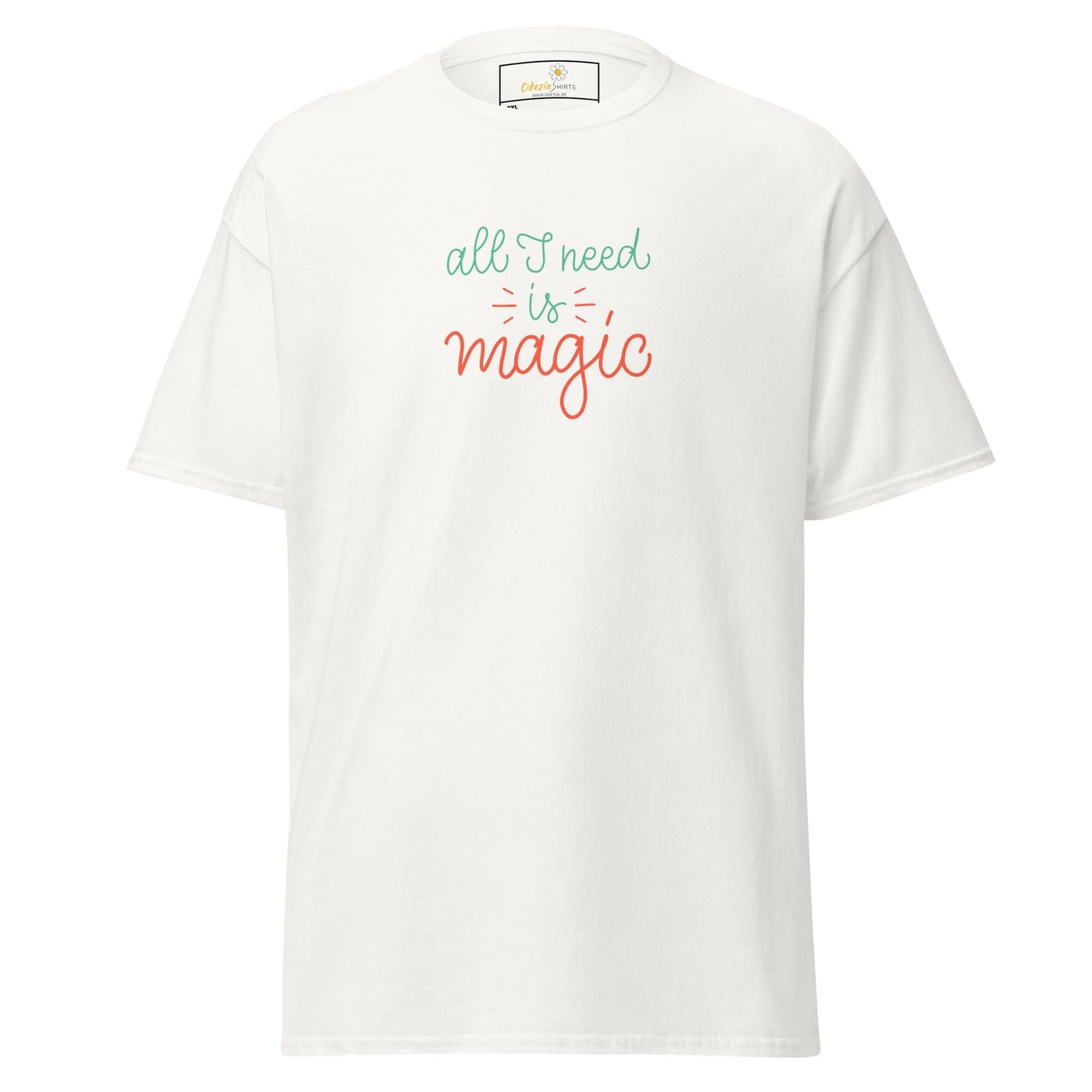 White embroidered text T-shirt from T-SHIRT DESIGN TEE for Men and Women in 2XL to 5XL